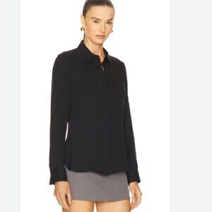 THEORY Black Dress Shirt Blouse -  Size Medium